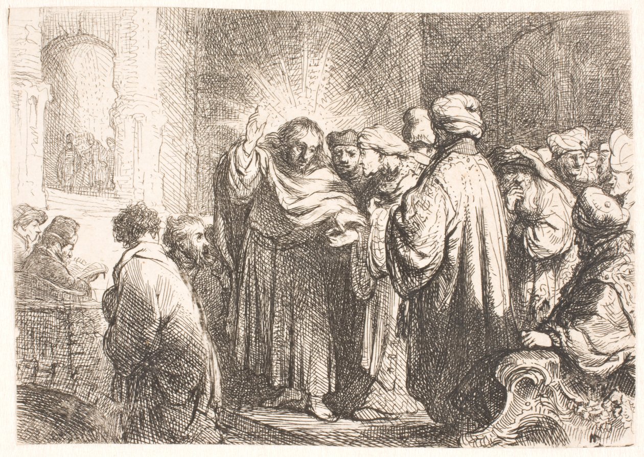 Le paiement du tribut - Rembrandt van Rijn