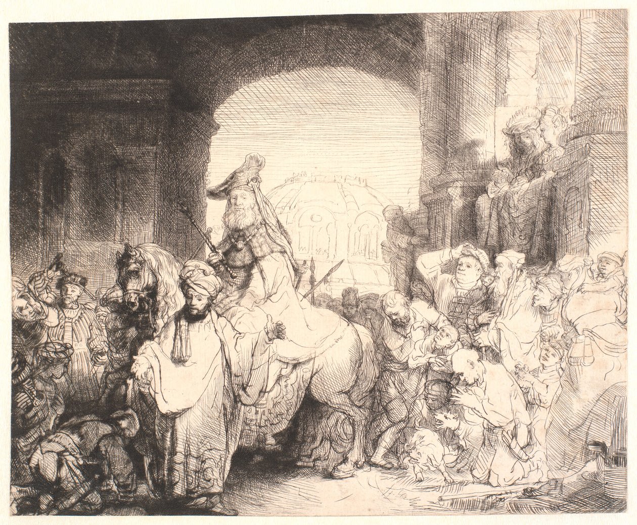 Le triomphe de Mardochée - Rembrandt van Rijn