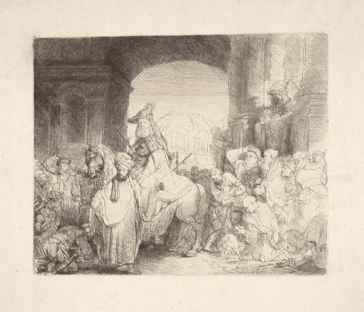 Le triomphe de Mardochée - Rembrandt van Rijn