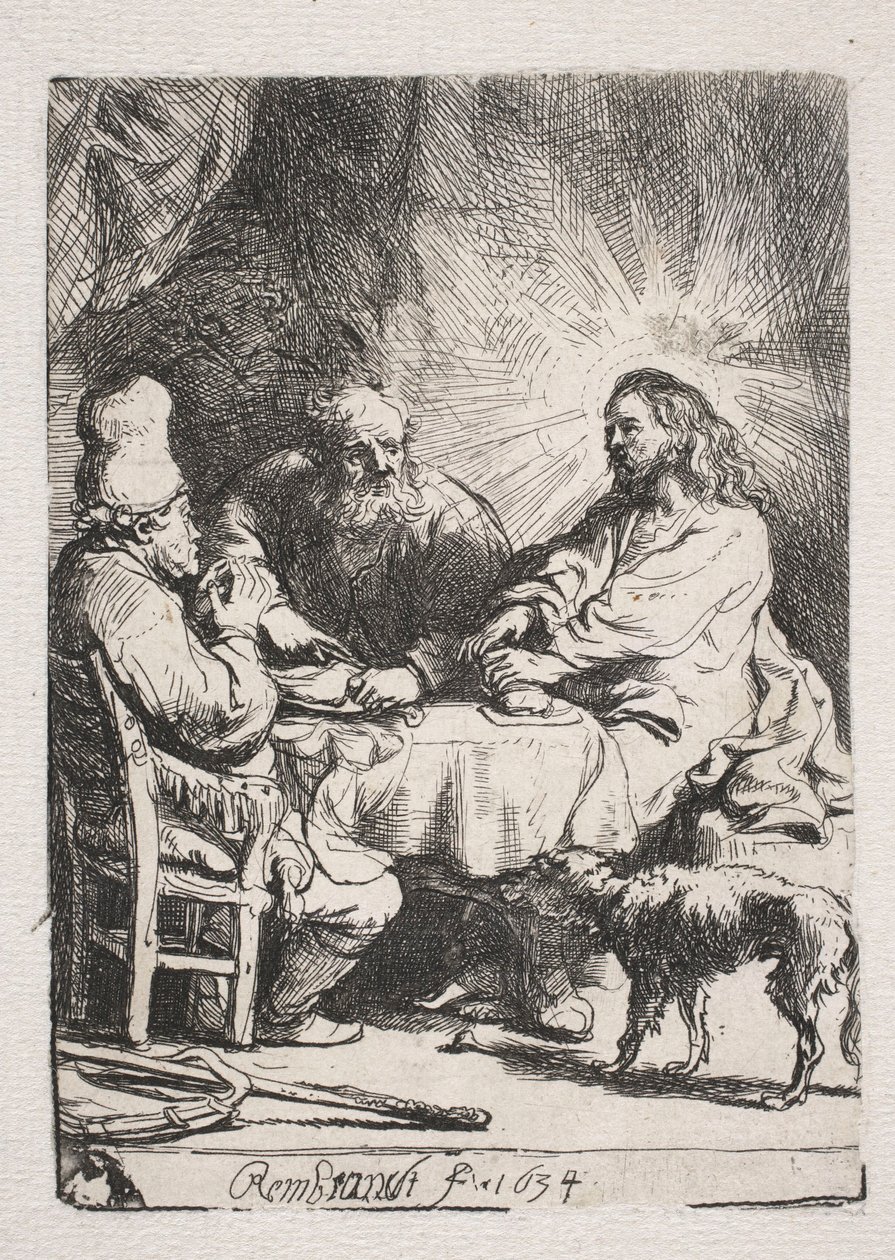 Le souper à Émaüs (petit format) - Rembrandt van Rijn