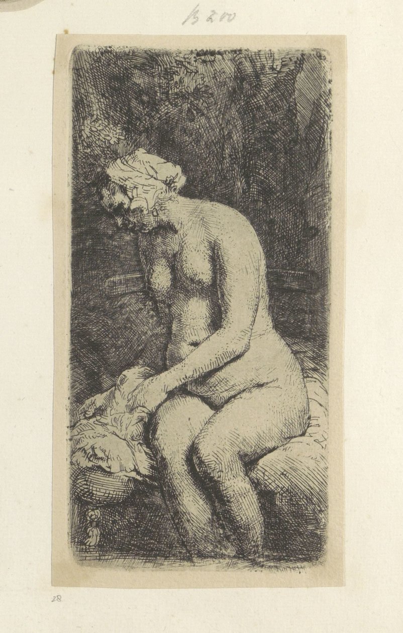 Femme nue assise - Rembrandt van Rijn