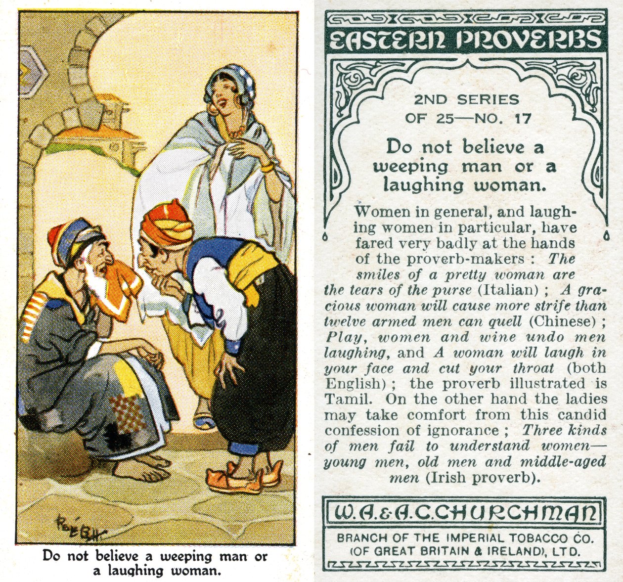 Ne croyez pas un homme qui pleure ou une femme qui rit, 1932 - René Bull
