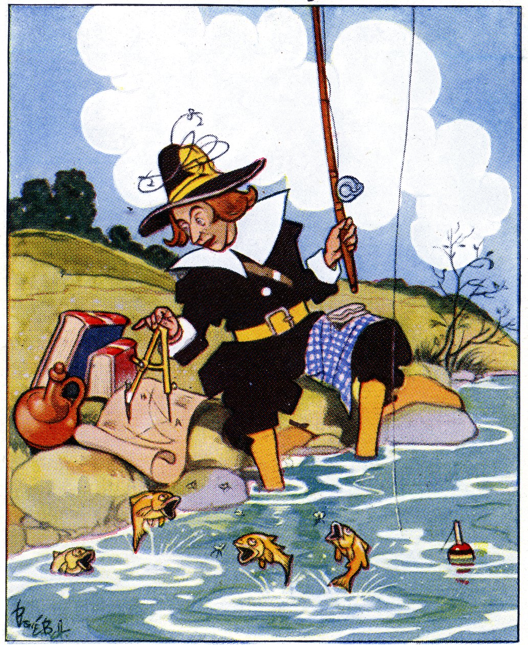 Izaak Walton étudie les angles d