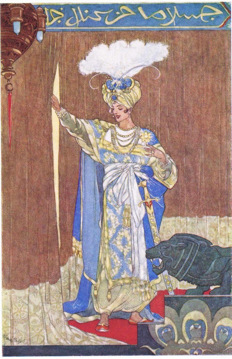 Le calife apprécie sa blague, années 1930 - René Bull