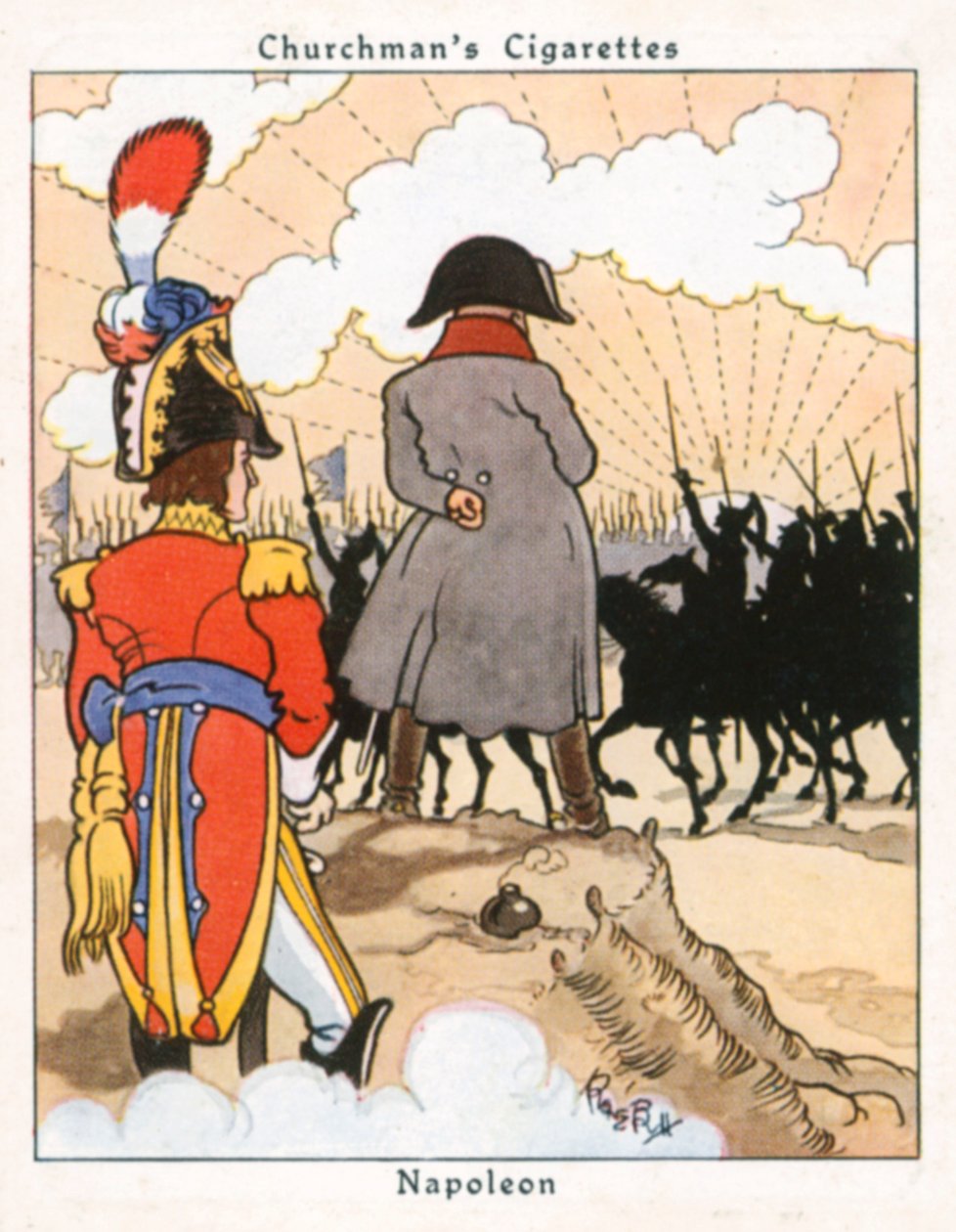 Napoléon (lithographie couleur) - René Bull