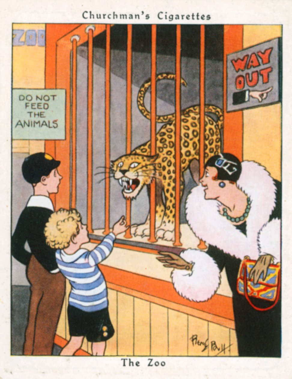 Le Zoo (lithographie couleur) - René Bull