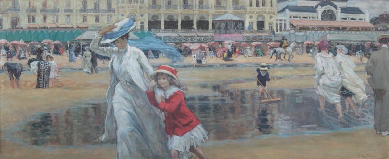 La plage de Cabourg, vers 1910 - René François Xavier Prinet