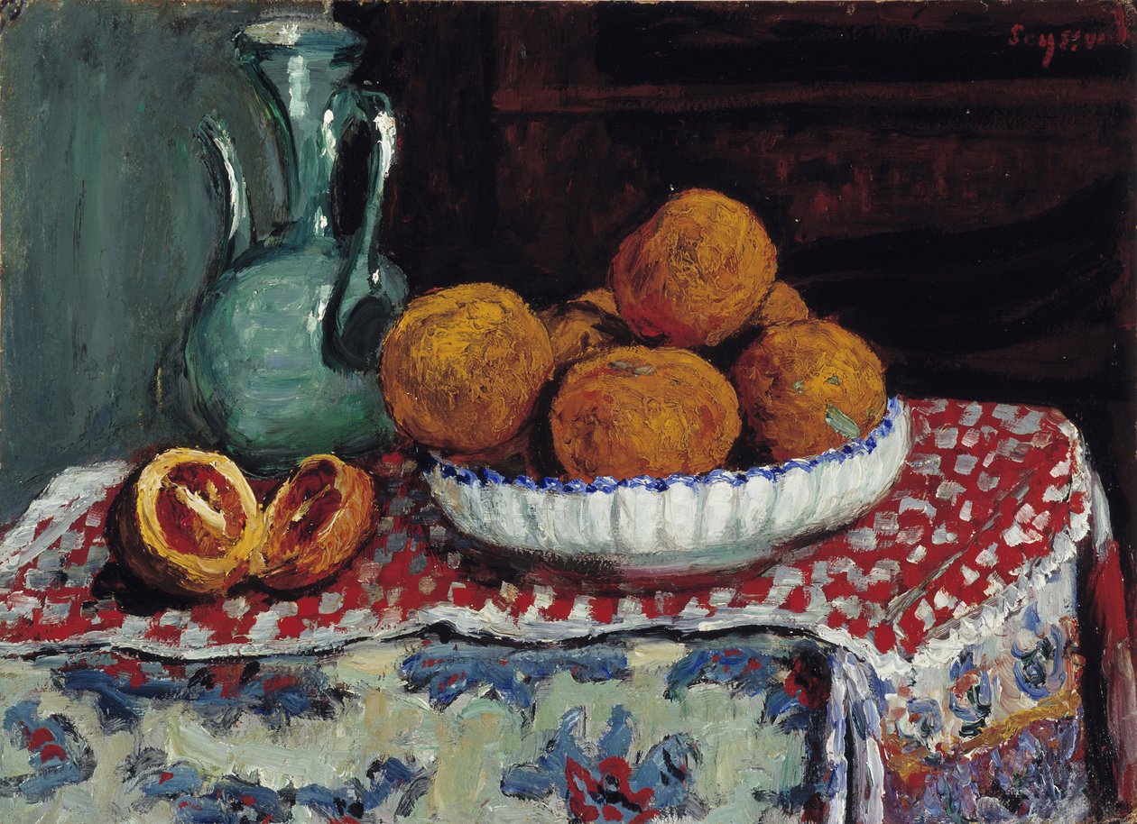 Nature morte au pichet. Peinture par René Seyssaud (1867-1952) 1909 Mention obligatoire : Collection fondation regards de Provence, Marseille - Rene Auguste Seyssaud