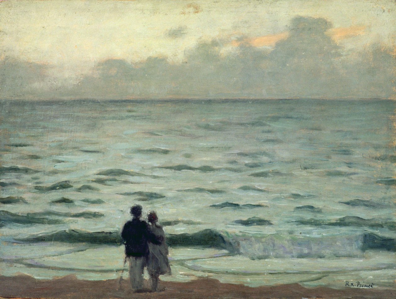 Rafale de vent, coucher de soleil à Cabourg, c.1937 - René François Xavier Prinet