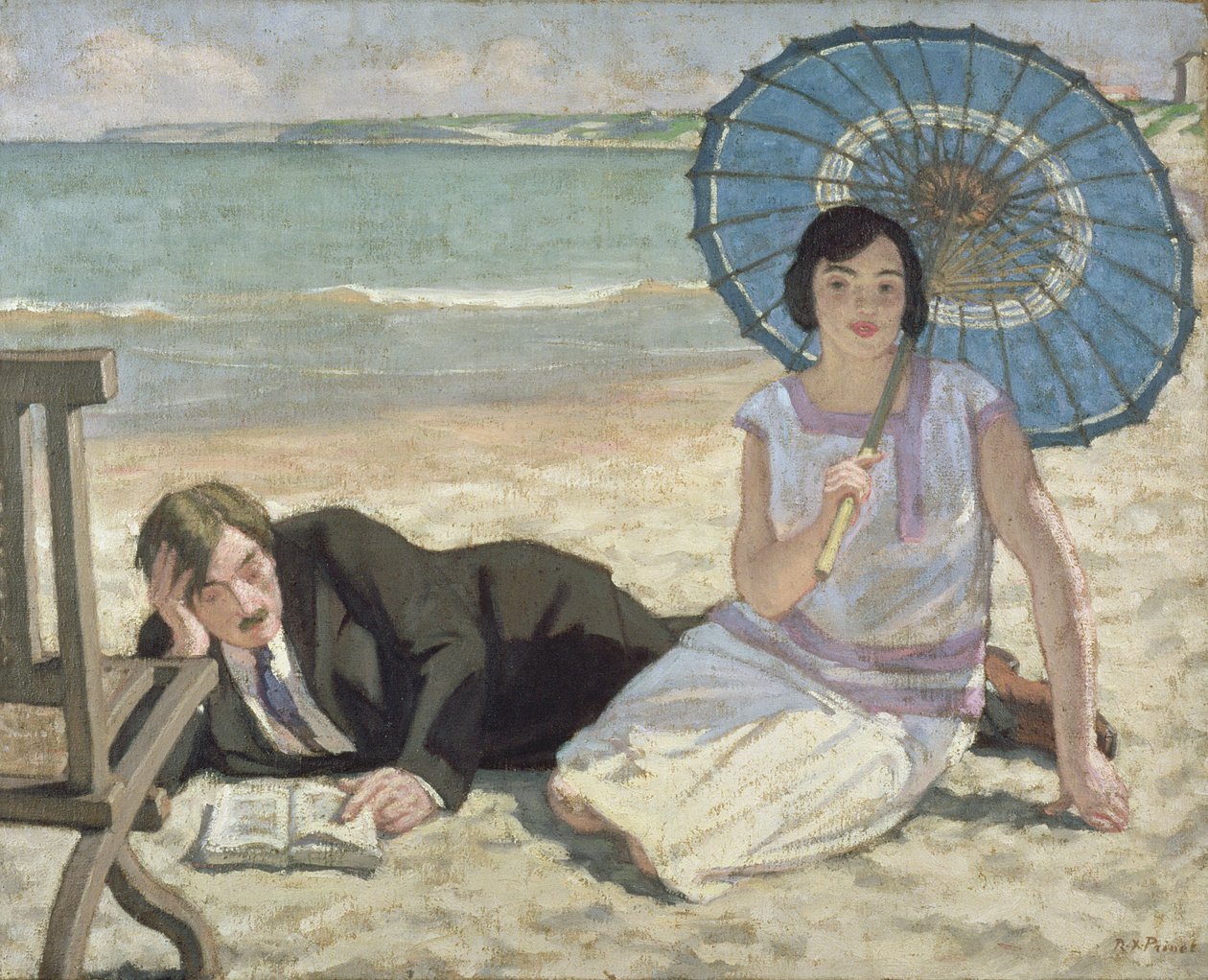 Femme avec une ombrelle, c.1925 - René François Xavier Prinet