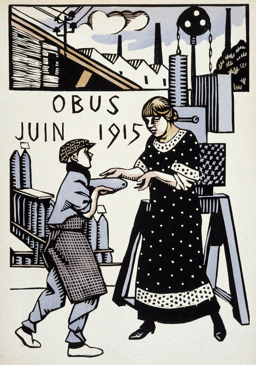 Juin 1915 - dans « Calendrier de la guerre », dessin par Hermann-Paul, éd. 1916 - Rene George Hermann Paul