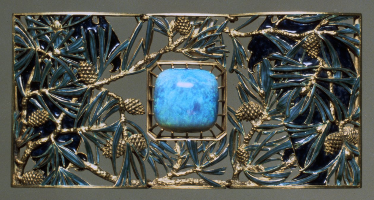 Plaque pour aigles et collier de pin - Rene Jules Lalique