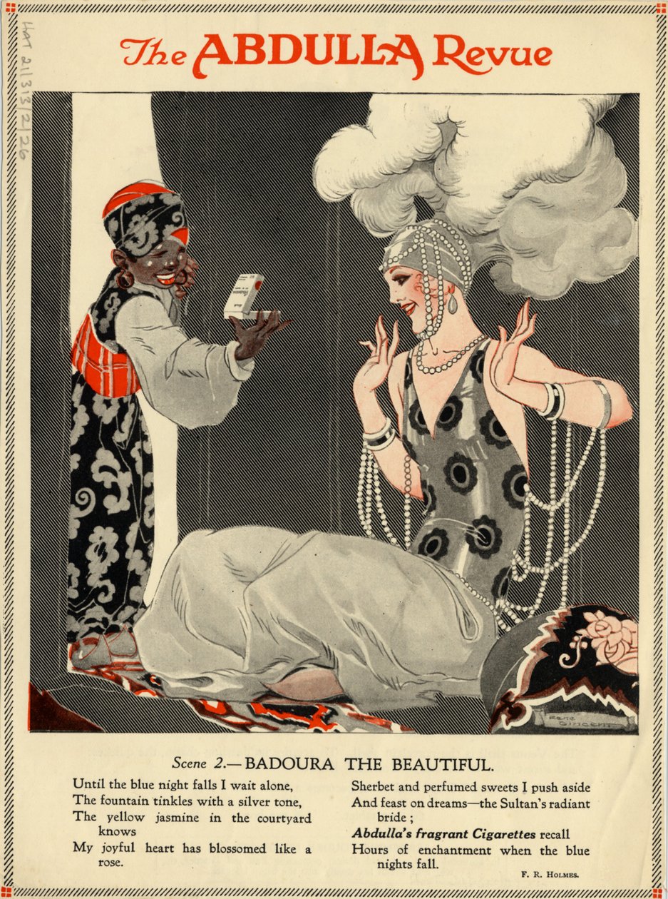 Cigarettes Abdulla, années 1920 - Rene Vincent
