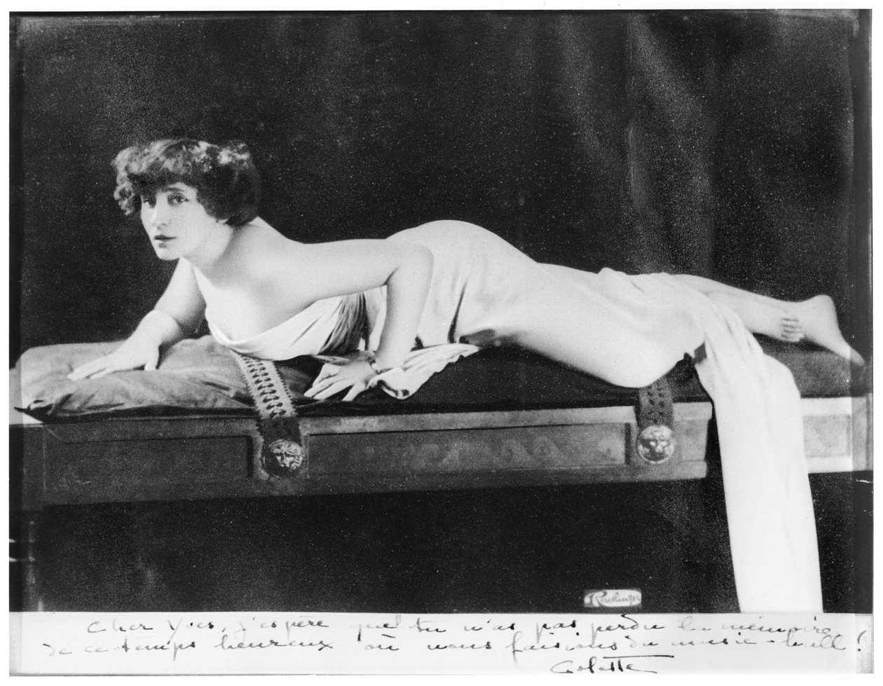 Colette (1873-1954) posant, 1909 - Reutlinger Studio