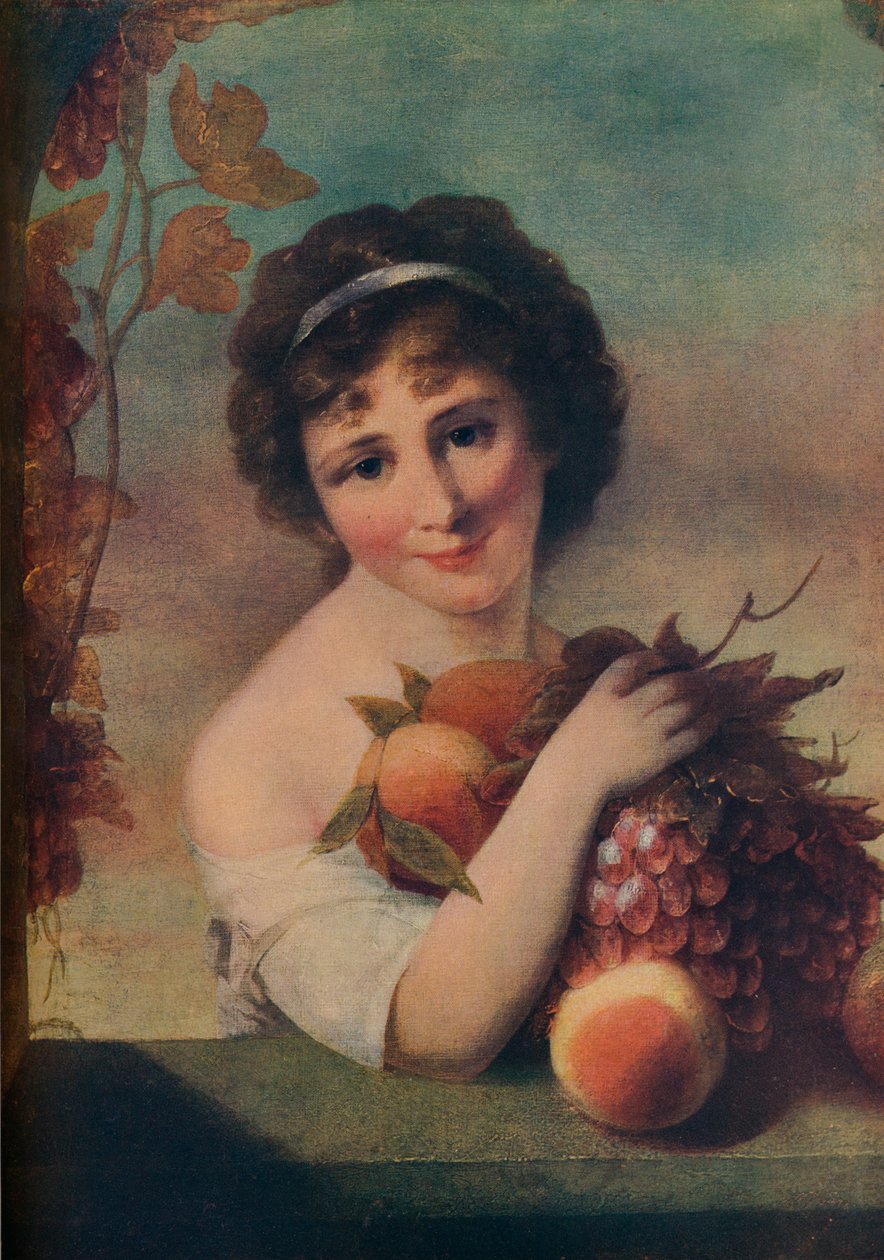 Fille avec des fruits, vers 1780, 1910 - Rev. Matthew William Peters