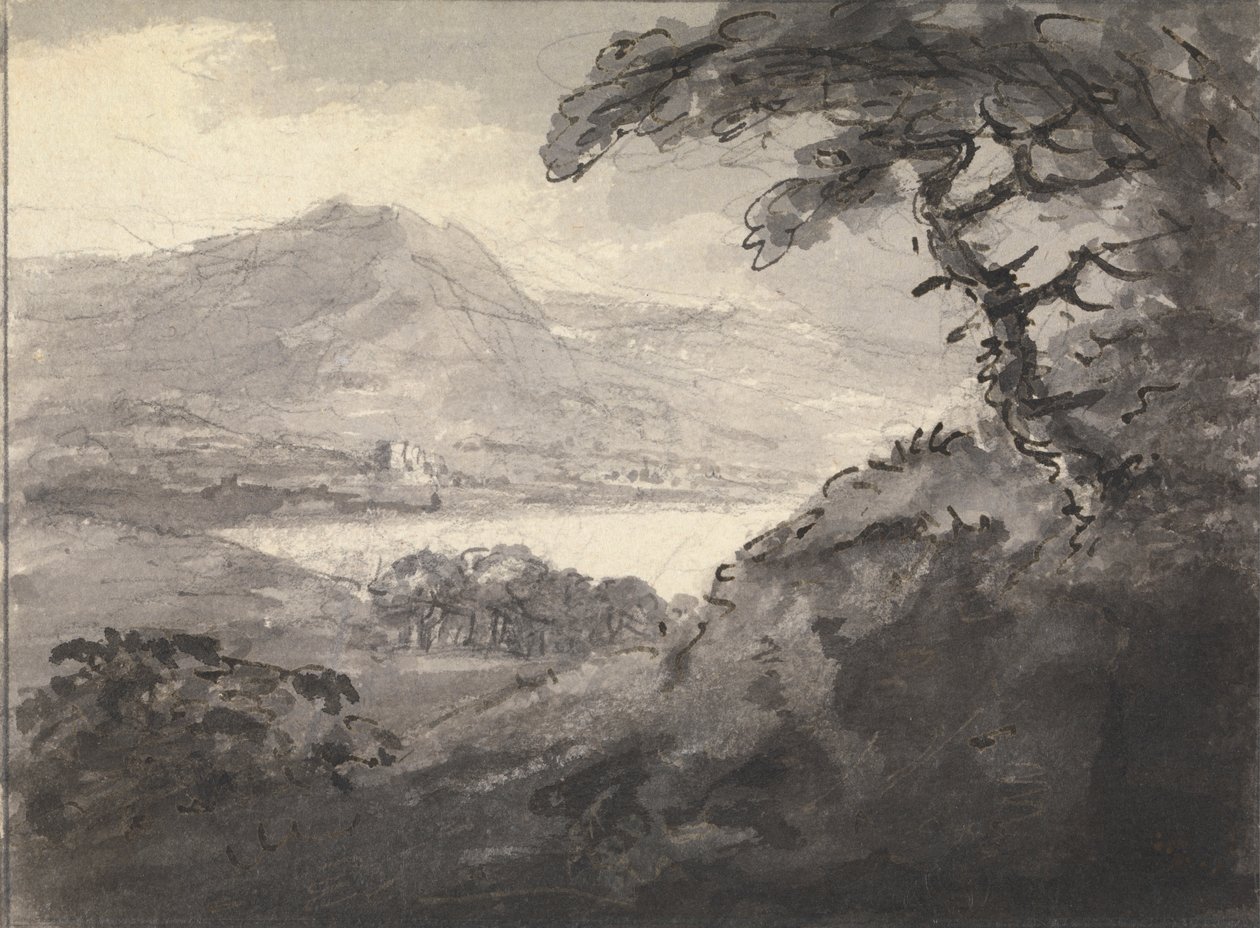 Paysage montagneux avec un lac - Rev. William Gilpin