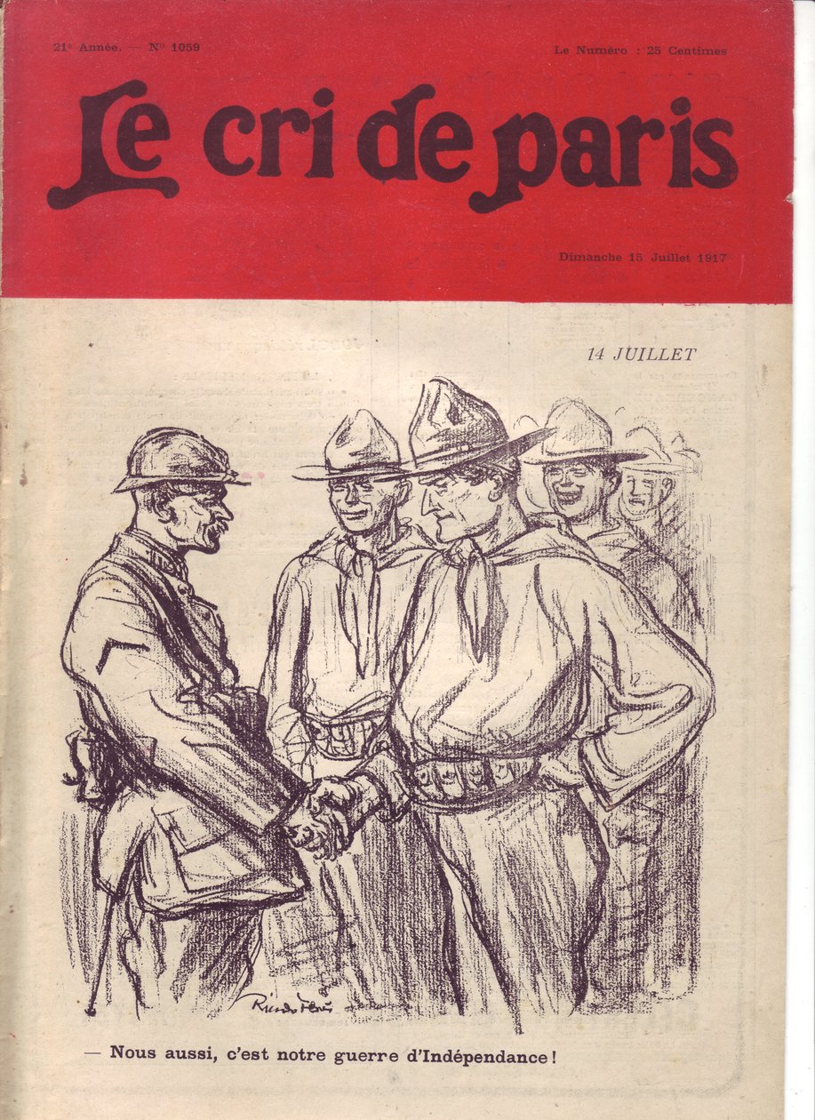 Illustration de Ricardo Flores (1878-1918) pour la couverture de Le Cri de Paris - Ricardo Flores
