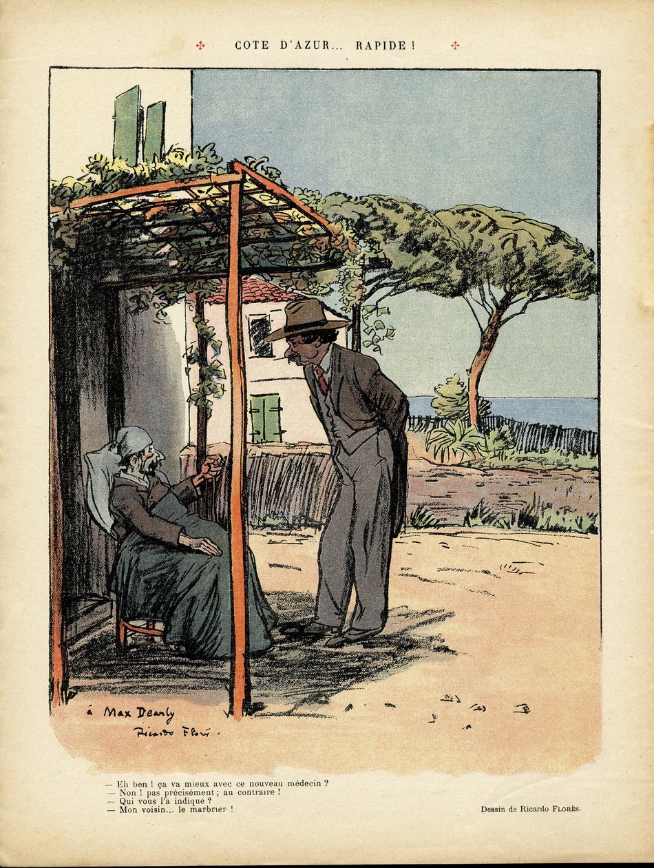 Illustration de Ricardo Flores (1878-1918) dans Le Rire, 24/02/12 - Côte d