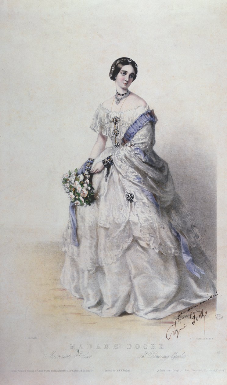 Portrait de Madame Eugénie Doche dans le rôle de Marguerite Gautier, 