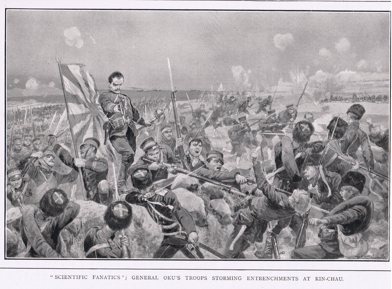 Fanatiques scientifiques pendant la guerre russo-japonaise - Richard Caton Woodville junior