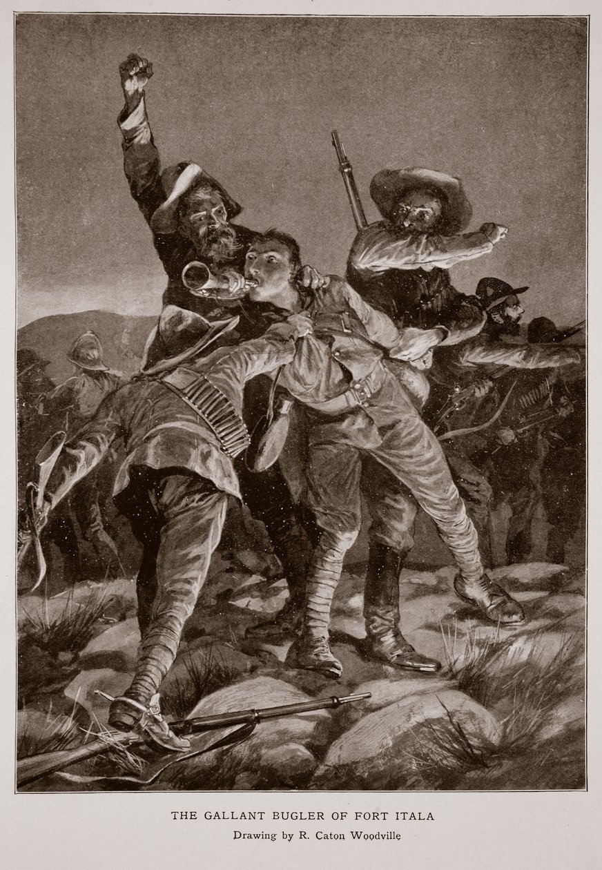 Le courageux clairon de Fort Itala - Richard Caton Woodville junior