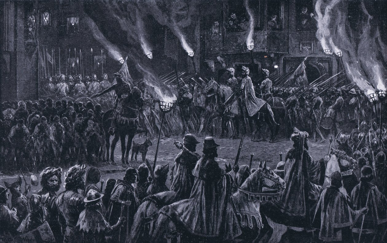 La marche de la garde, années 1920 - Richard Caton Woodville junior