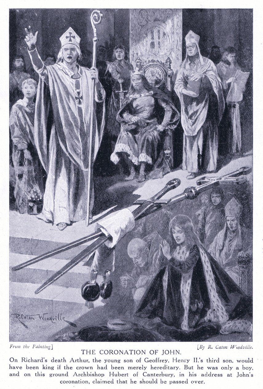 Le couronnement de Jean, années 1920 - Richard Caton Woodville junior