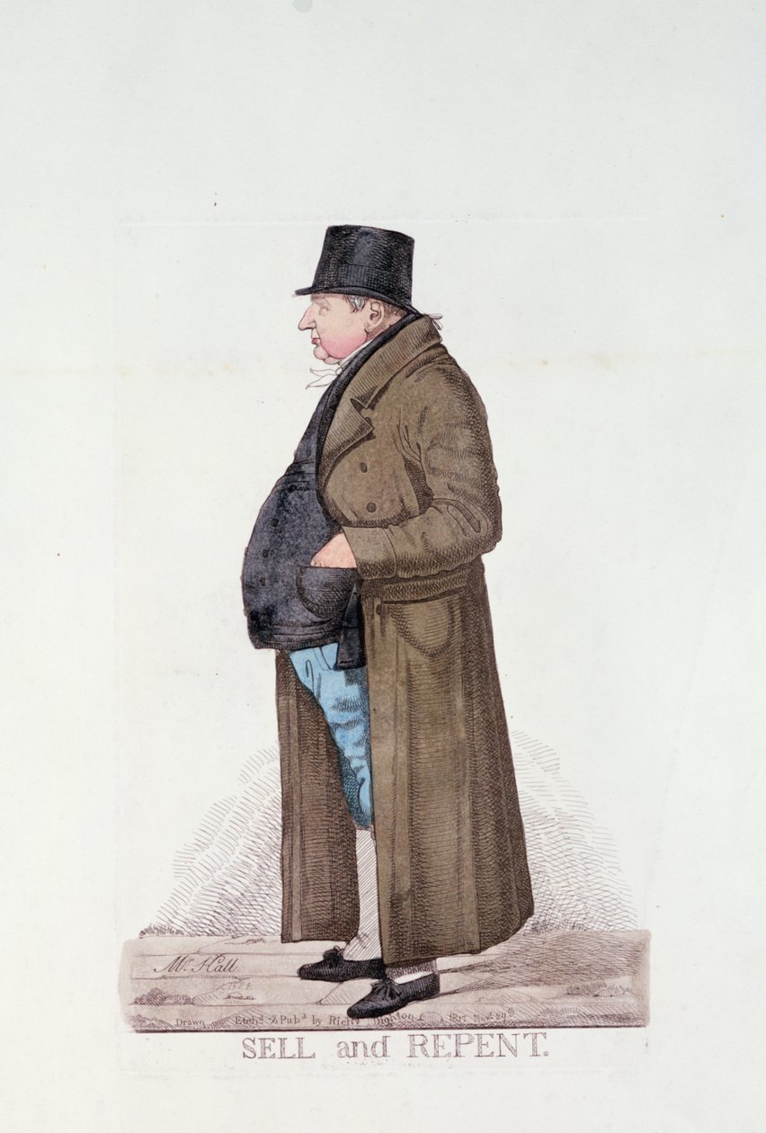 Vendre et se repentir, 1817 - Richard Dighton