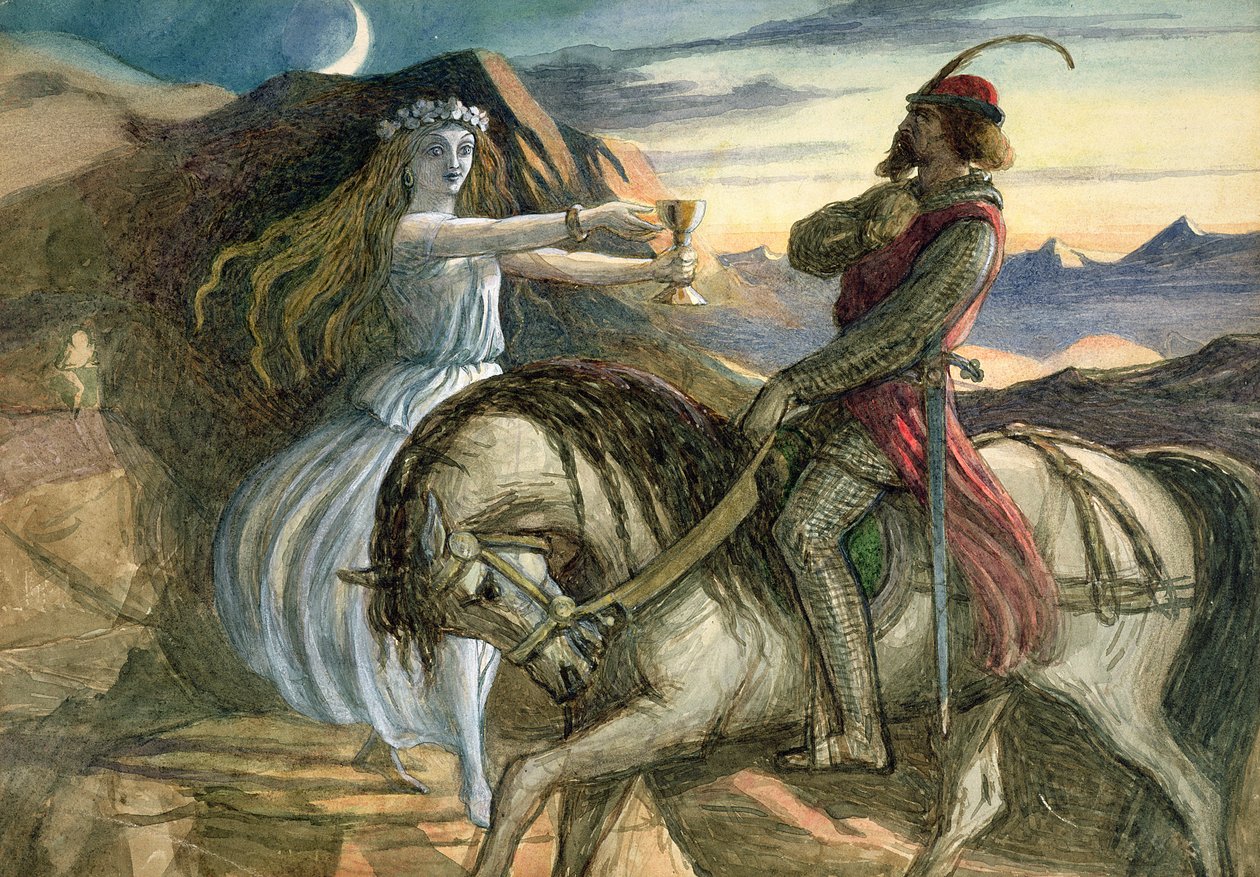 Une fée et un chevalier - Richard Doyle