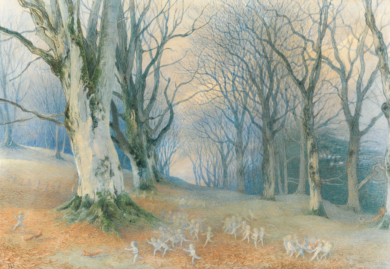 Fées et écureuils, vers 1870 - Richard Doyle