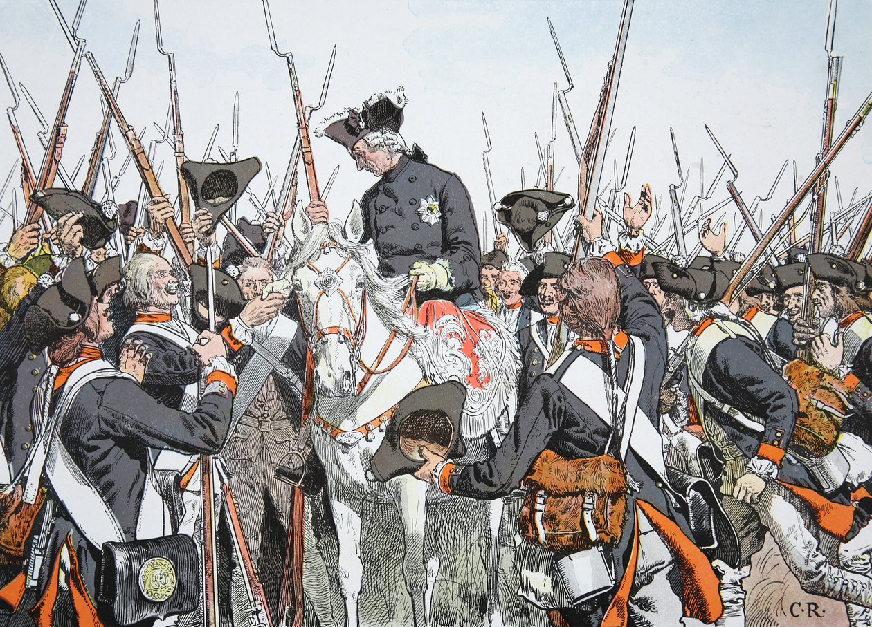 Le roi Frédéric et le régiment Bernburg - Richard Knoetel