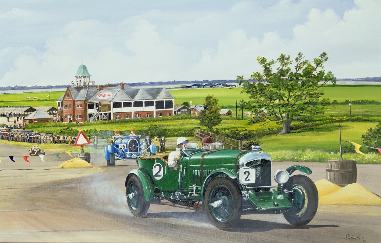 Speed Six Bentley à Brooklands 1930, 1986 - Richard Wheatland
