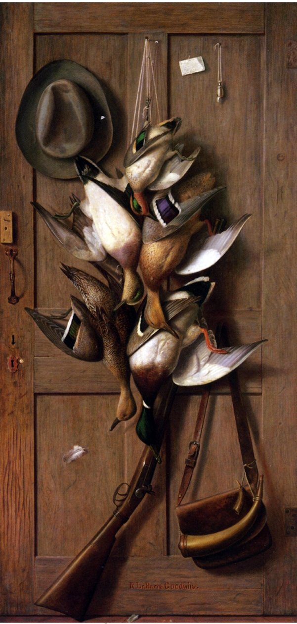 Canards : Porte de la cabane de Theodore Roosevelt, 1905 - Richard la Barre Goodwin