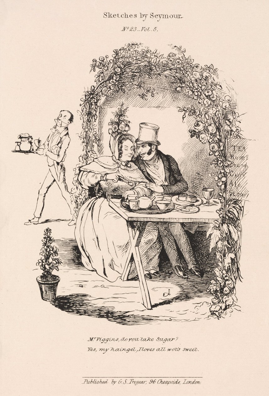 Scène de cour dans le jardin d