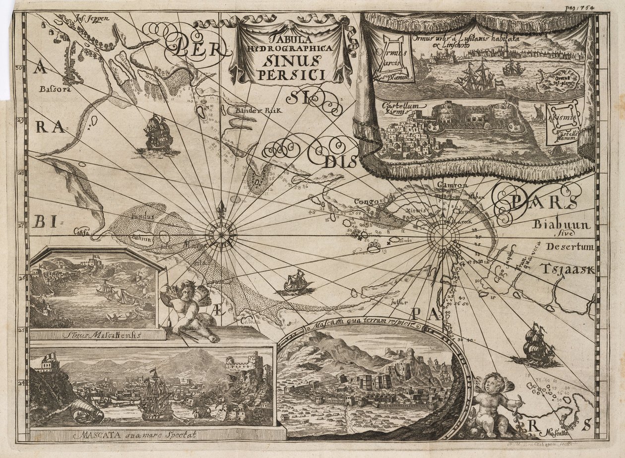 Carte hydrographique du golfe Persique - John Pardon