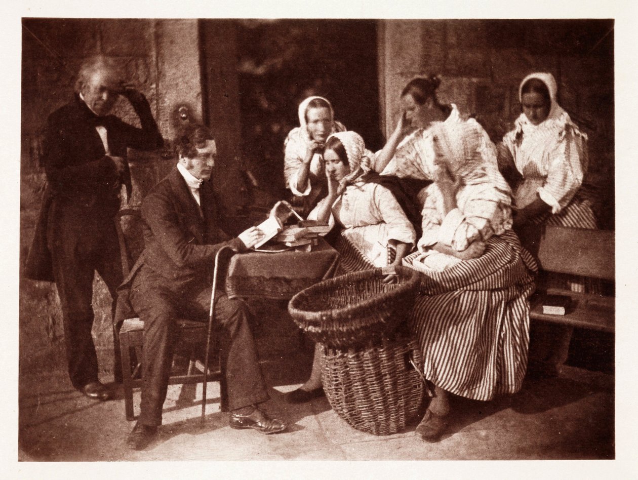 James Fairburn DD (Fairburn lisant aux poissonnières), c 1843 - John Pardon