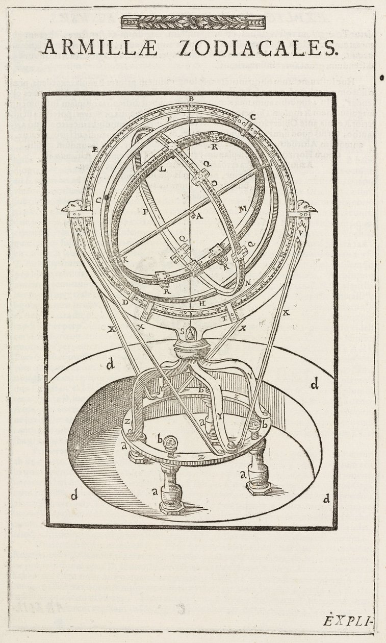 Sphère armillaire zodiacale de Tycho Brahe, avant 1570 - John Pardon