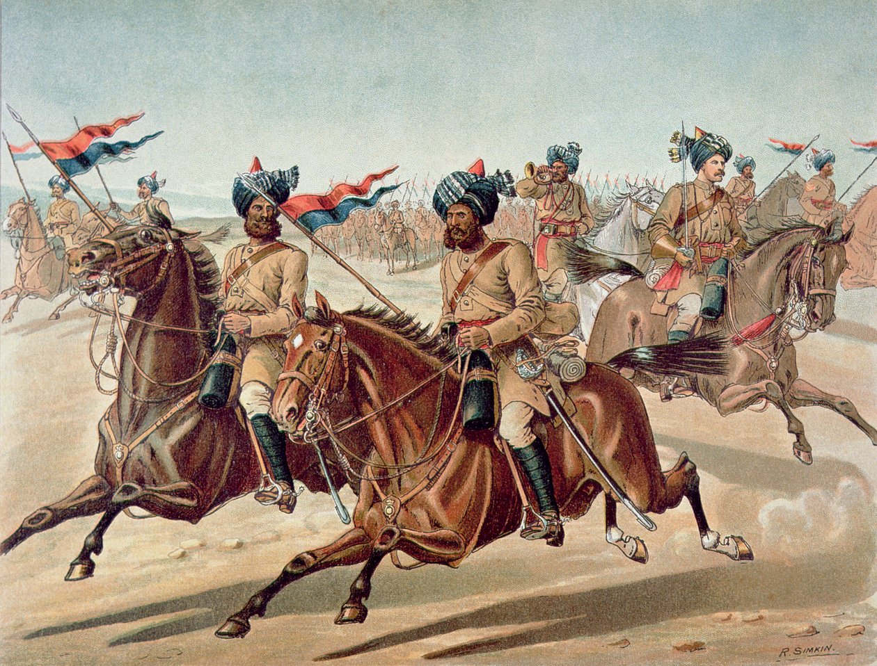 Éclaireurs du 10e Bengal Lancers (tenue de service sur le terrain), l