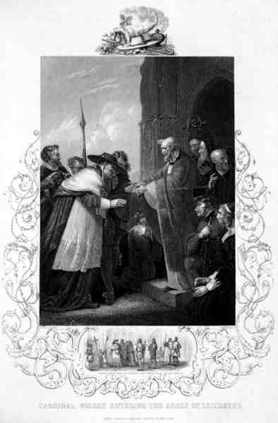 Le cardinal Wolsey entrant dans l