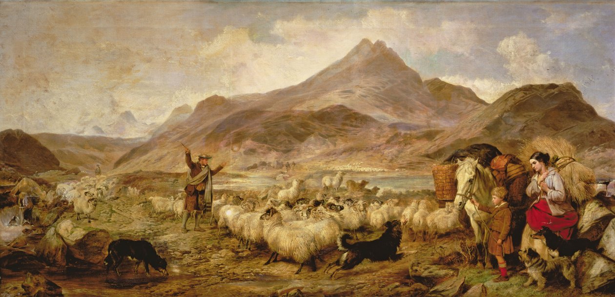 Drovers à Glen Sligichan, île de Skye - Richard Ansdell