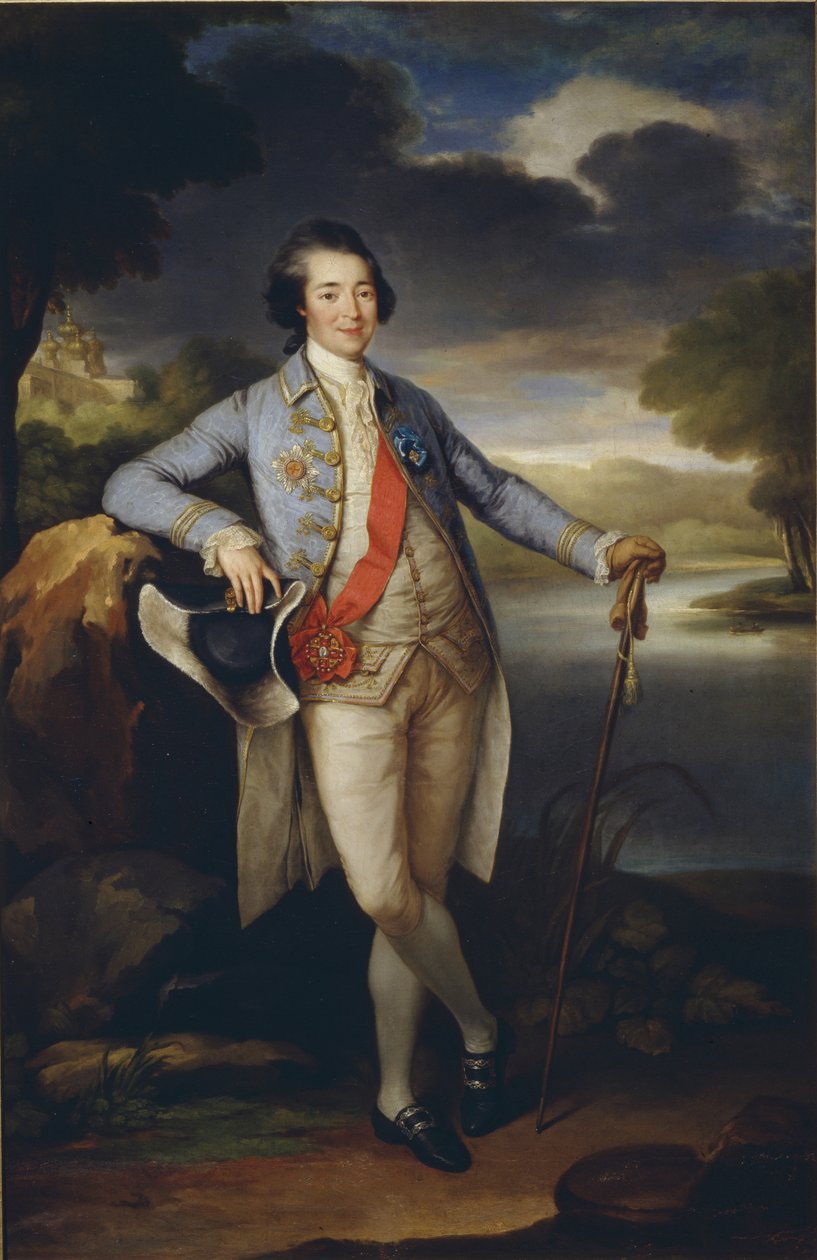 Portrait du prince Alexandre Kourakine, vers 1780 - Richard Brompton