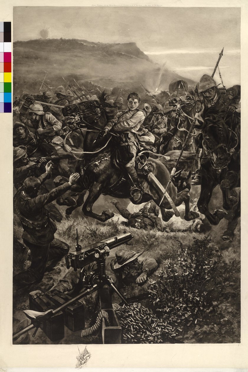 Attaque de cavalerie - Richard Caton Woodville
