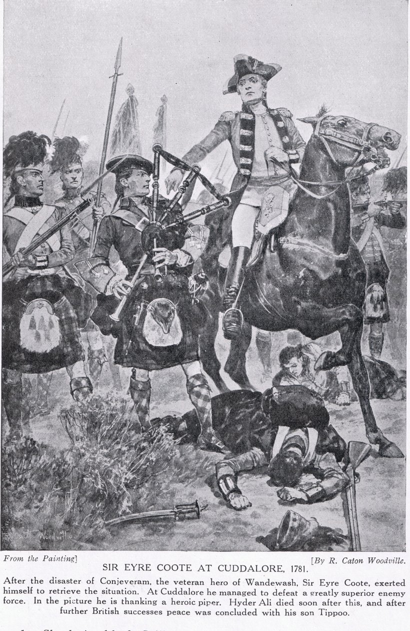 Sir Eyre Coote à Cuddalore, illustration de 
