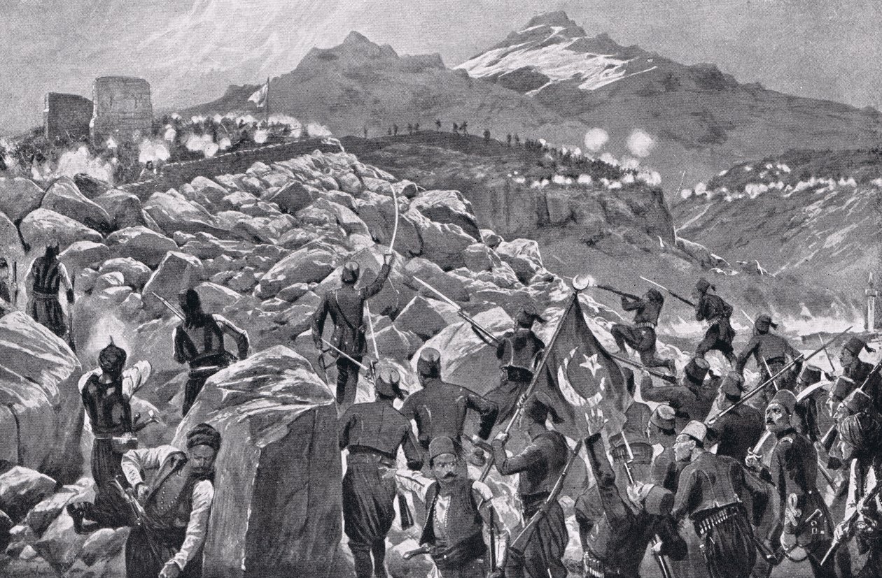 La rébellion crétoise contre les Turcs, illustration de 