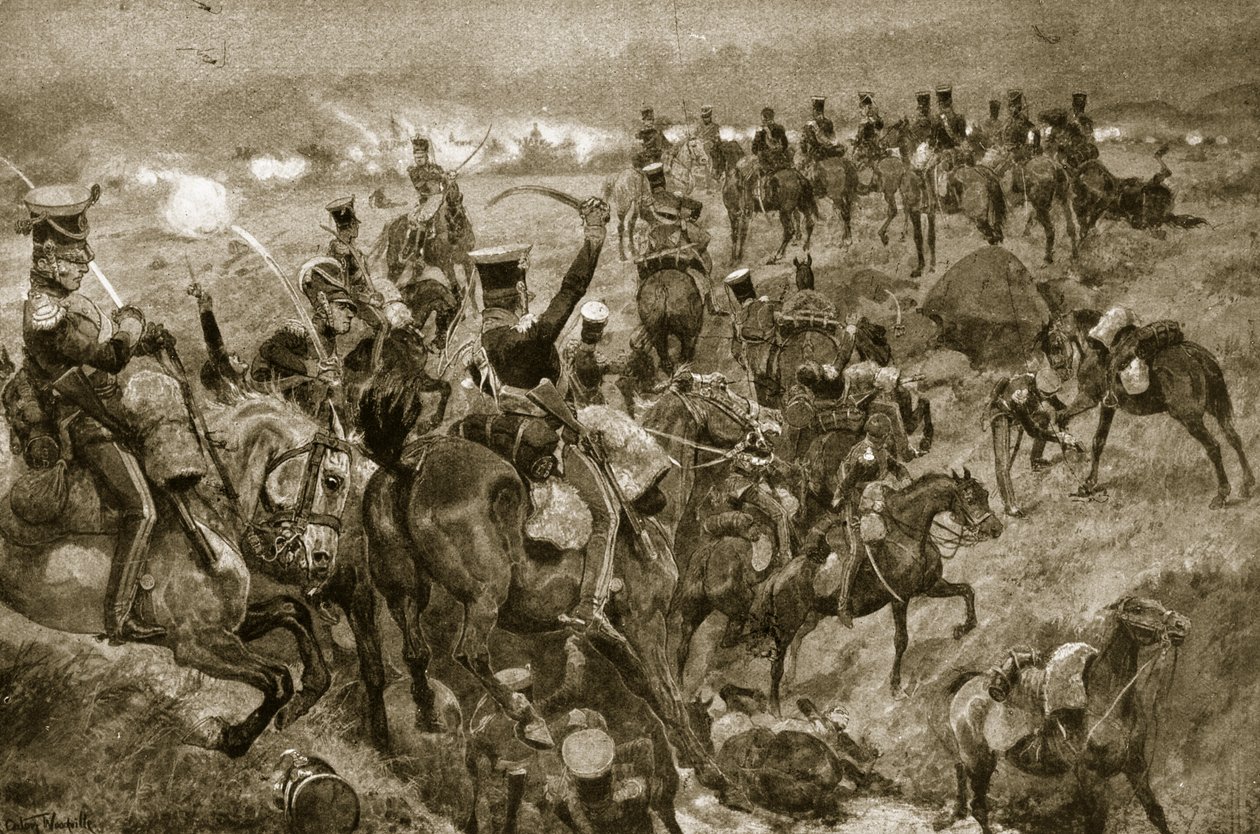Charge des dragons à Talavera, illustration de 