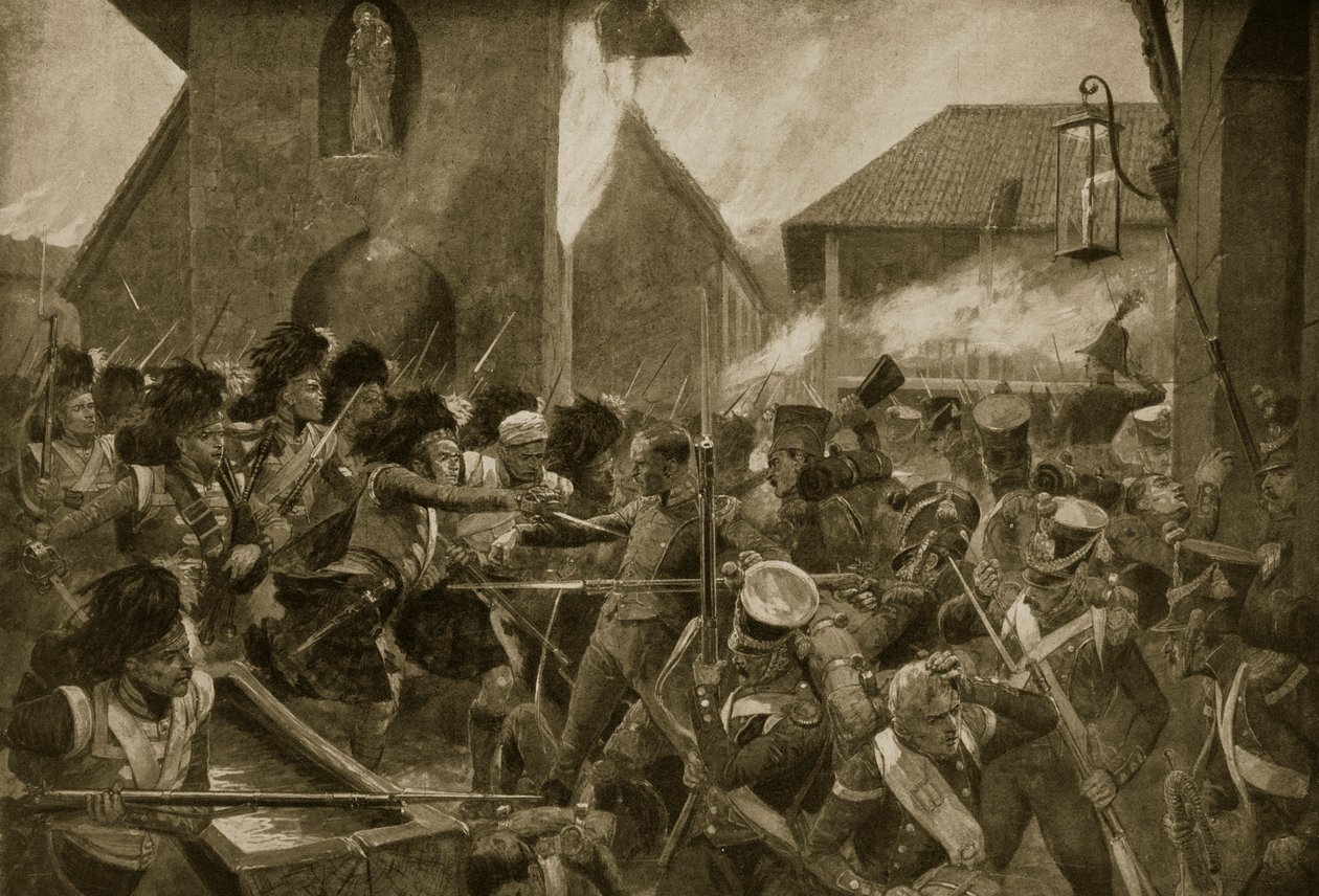 Les 42e Highlanders à Corunna, illustration de 
