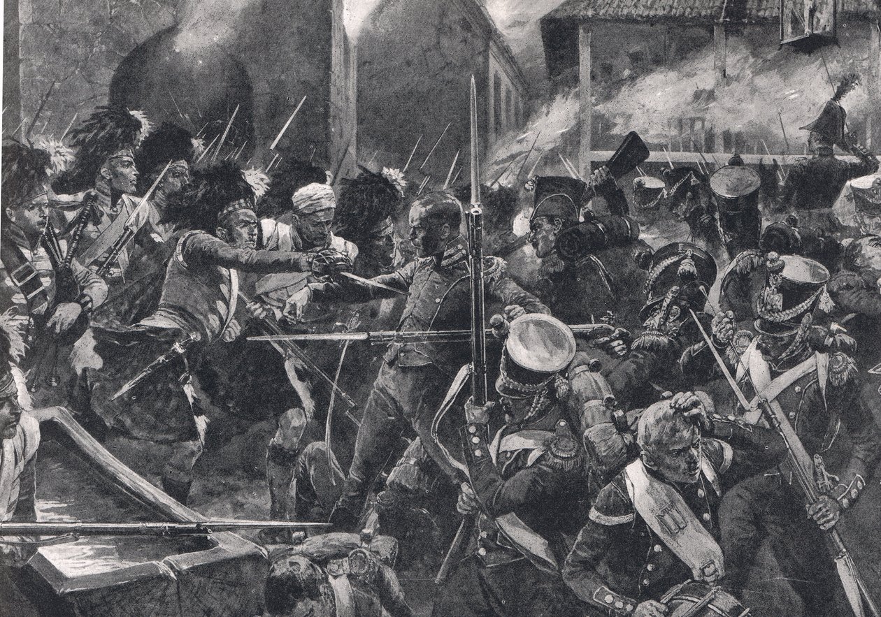 Les 42e Highlanders chassant les Français d