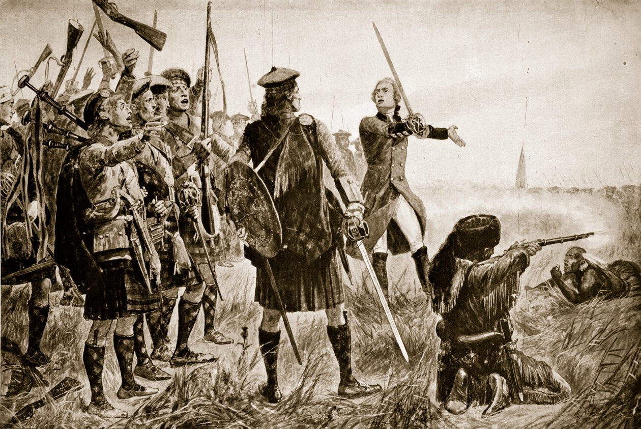 La Bataille de Québec, 1759, illustration de 