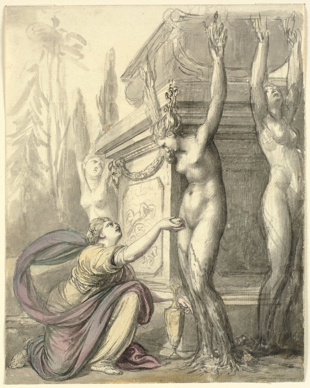 Les Héliades sur la tombe de Phaéton (Ovide, Métamorphoses, II, 340-366) - Richard Cosway