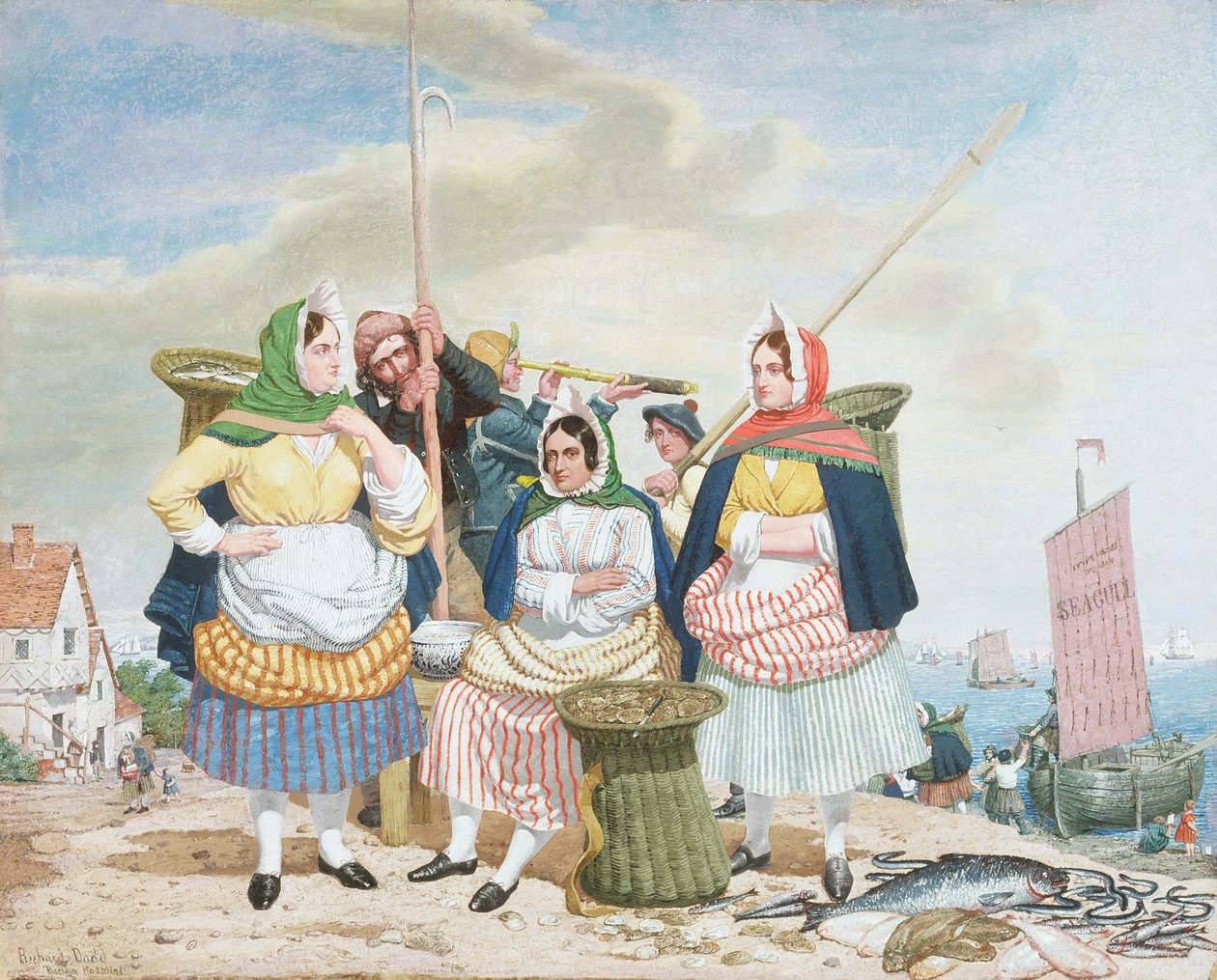 Marché aux poissons au bord de la mer, c.1860 - Richard Dadd